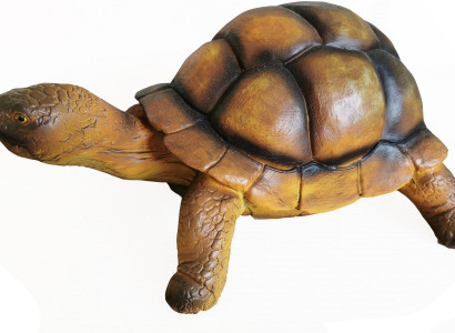 Zoo de tortues Figurine d'animal de jardin peinte à la main Sculpture décoration Statue Décoration